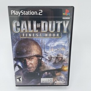 Call of Duty: Finest Hour PS2 PlayStation 2 Complete CIB Black Label 海外 即決