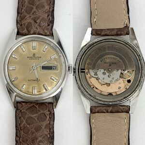 1円~! ブライトリング BREITLING ジャンク 4310 自動巻き リダン 36030 メンズ 時計 44.7g オートマチック 社外ベルト 稼働