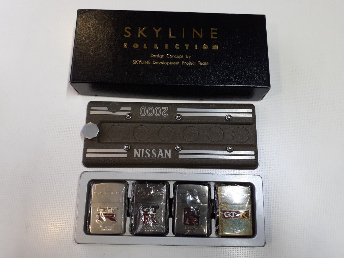 スカイラインGT-R Zippo コレクション ヘッドカバーケース入り4点セット スカイラインGT-R Zippo コレクション ヘッドカバーケース入り4