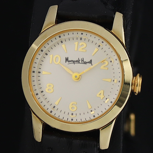 【電池交換済】MARGARET HOWELL スクエア ゴールド 腕時計 MARGARET HOWELL限定ウォッチ - チックタックアミュプラザ博多店