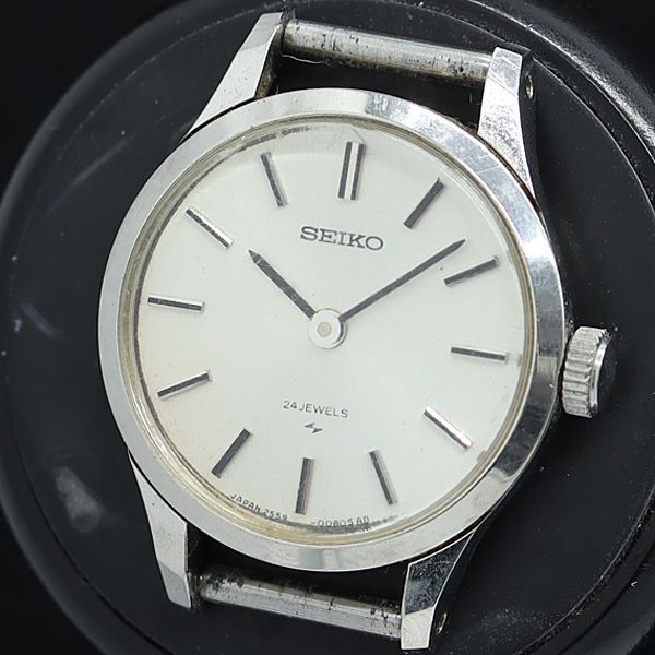 ヴィンテージ セイコー 2559 手巻き 24石 タンク ローマン文字盤 稼働品 ヴィンテージ セイコー 2559 手巻き 24石 タンク ローマン文字盤