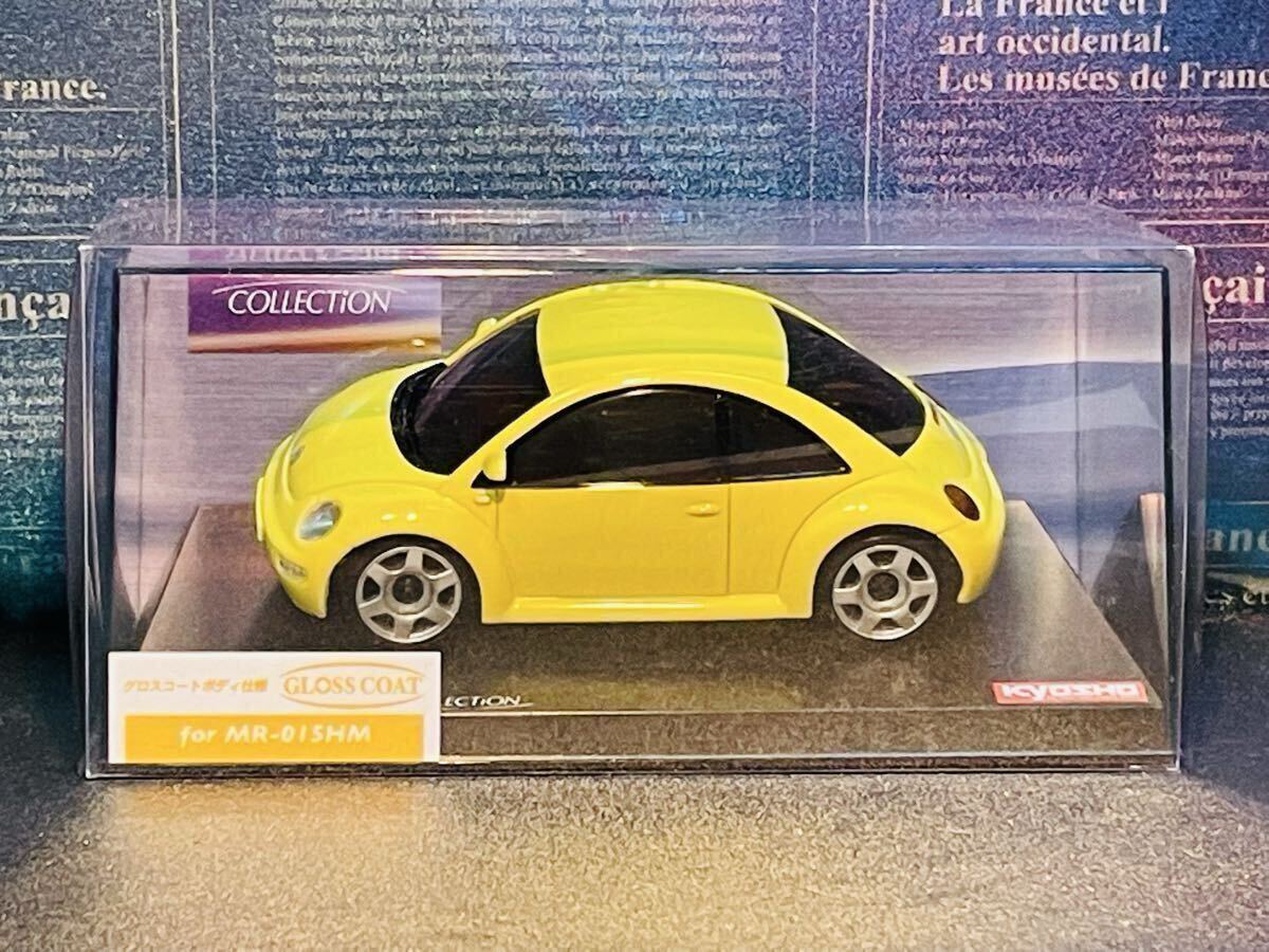 京商 ミニッツ　フォルクスワーゲン ニュービートル ターボS ホワイト ミニッツ ビートルを「ビートル レーサー」カラーに塗装！＜青