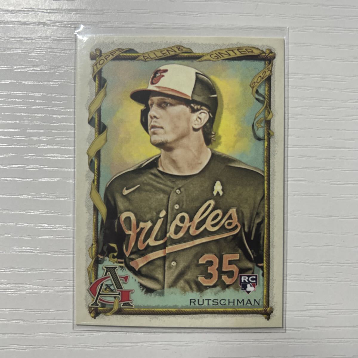 【美品】Adley Rutschman_直筆サイン_シリアル#50_RCカード MLB Topps 2023 Chrome Single Card Refractor Adley Rutschman
