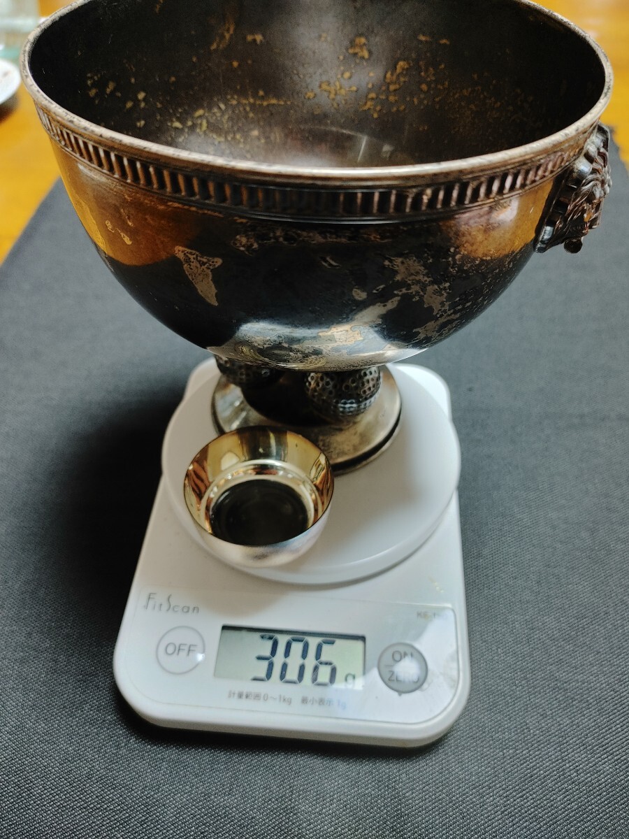 銀盃 純銀お猪口2個セット 純銀製 徳利 猪口セット -渦巻