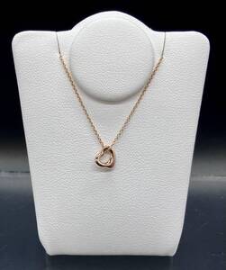ネックレス TIFFANY&Co ティファニー オ-プンハート K18 18金 ゴールド 1.6g 店舗受取可
