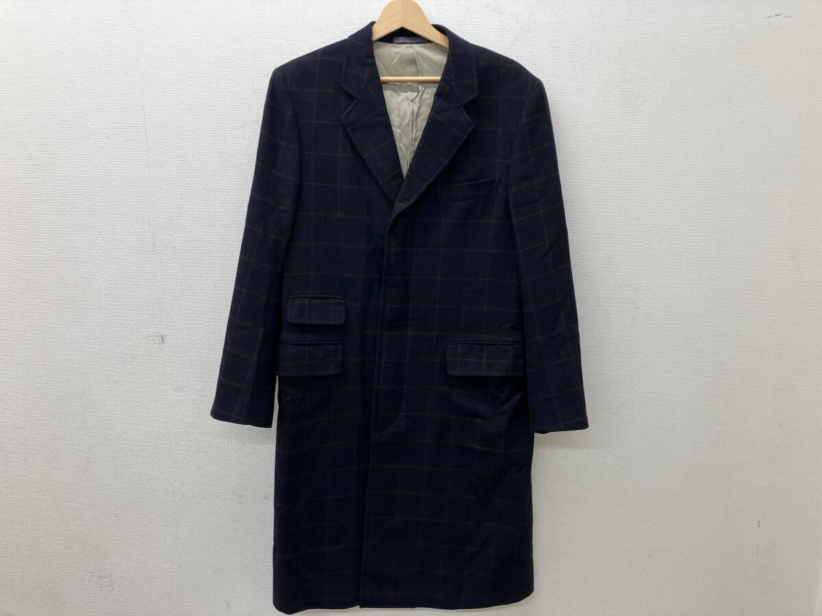 【ヌルハチ】 ポールスミスロンドン　ロングコート　ウール　モヘア　Lサイズ 小さいサイズ】ロングチェスターウールコート(チェスターコート