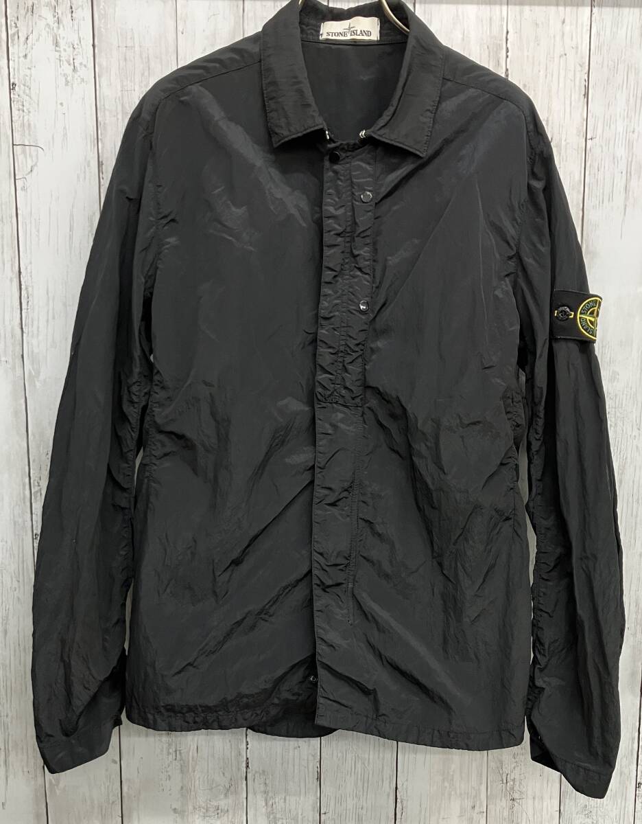 【新品未使用】Stone  コットンジャケット　ブラック Yahoo!オークション -「ストーンアイランド s ジャケット