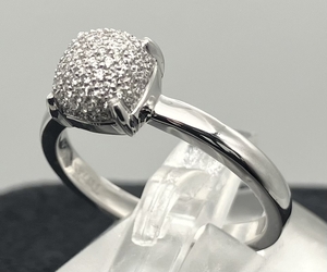 TIFFANY&Co 750 полная масса 5.0g 14 номер бриллиант shuga-s tuck кольцо Tiffany кольцо с ящиком