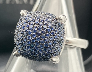 TIFFANY&Co AU750 14 номер полная масса 9.7g кольцо shuga-s tuck Tiffany белое золото кольцо с ящиком