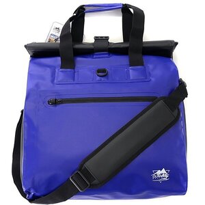 新品 オージェイゲリー 防水 ターポリン 2WAY ショルダー トート バッグ 24L ブルー 【K22676】 防災 カジュアル スポーツ アウトドア
