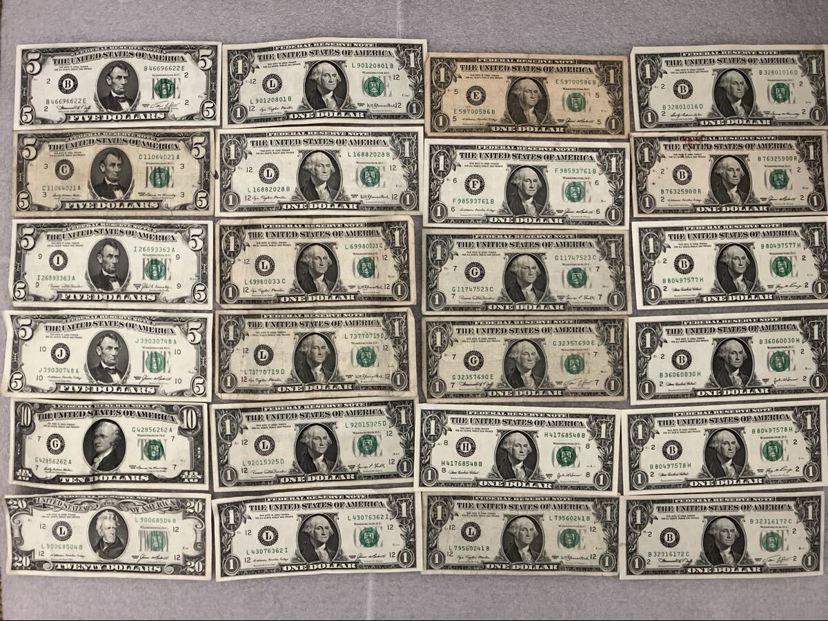 旧アメリカドル紙幣の値段と価格推移は？｜58件の売買データから