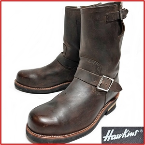 быстрое решение *Hawkins* мужской 25.5. кожа engineer boots Hawkins натуральная кожа Brown чай lai DIN g Biker кожа обувь натуральная кожа