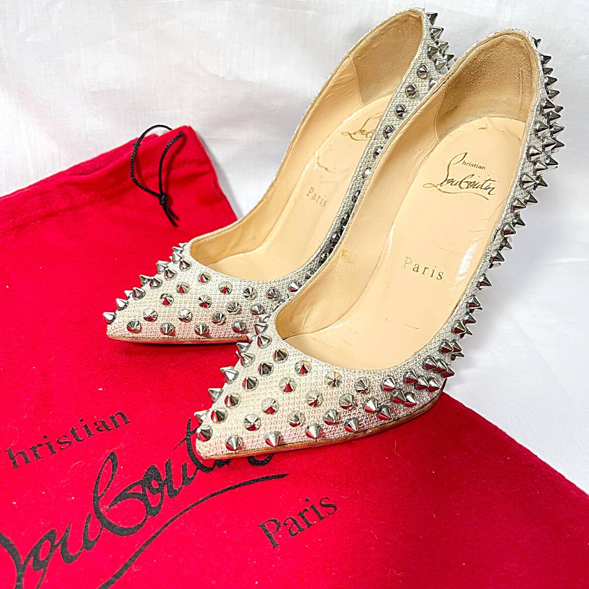 2025年最新】Yahoo!オークション -ルブタン スタッズ パンプスの中古品