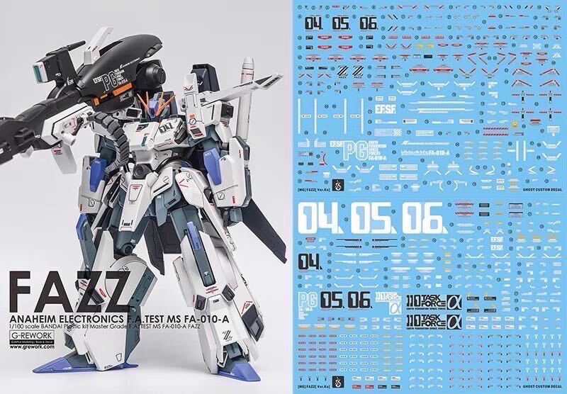新品 未開封 BANDAI FA-010A Fazz 1/100 MG MG 1/100 FA-010A FAZZ Sentinal Colors GUNDAM Plastic Model