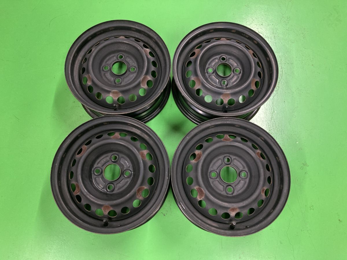 新車外し　ホンダGR6 フィット純正スチールホイール4本セット 15インチ 新車外し ホンダGR6 フィット純正スチールホイール4本セット 15