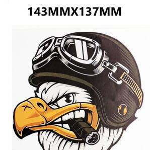 GW77-01 特価 ヴィンテージスタイル アート 白頭鷲 葉巻 アメリカ USA バイクステッカー ヘルメット ゴーグル デカール 車