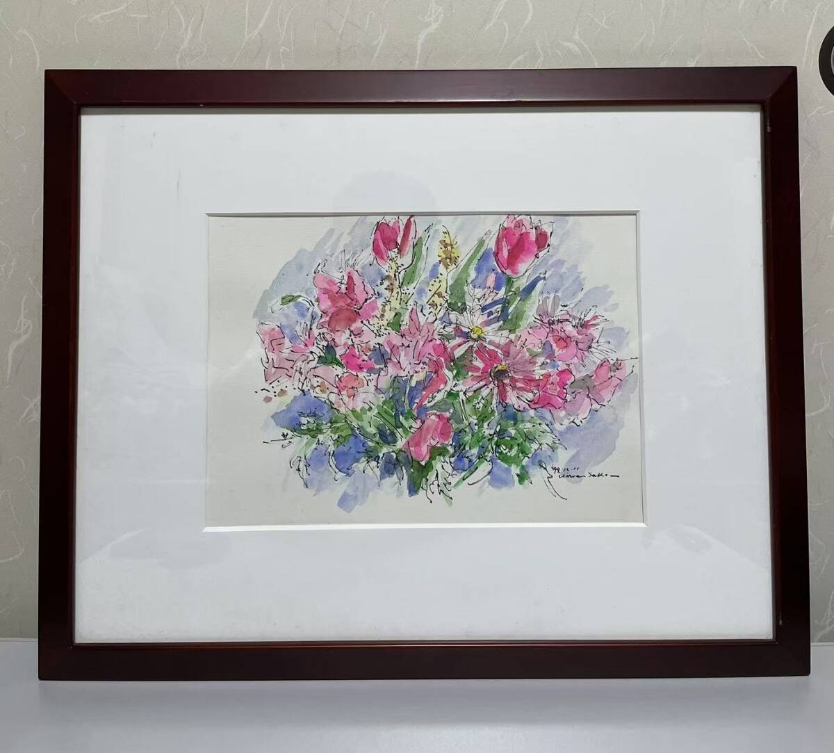 関　健二　槍ヶ岳　日本画 129/200 限定版　版画 関 健二 槍ヶ岳 日本画 129/200 限定版 版画