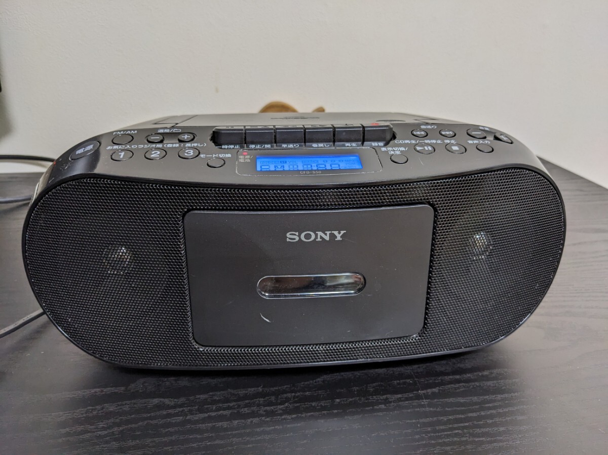 ソニー CDラジオカセットレコーダー CFD-S50 [ブラック] Amazon.co.jp: SONY CDラジオカセットコーダー ブラック CFD-S50