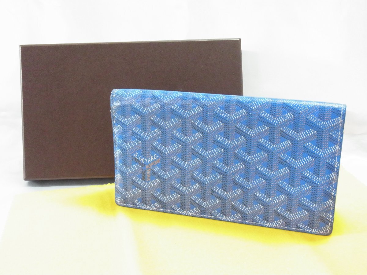 GOYARD 二つ折り財布 ブルー　箱あり 2025年最新】Yahoo!オークション -ゴヤール 財布の中古品・新品