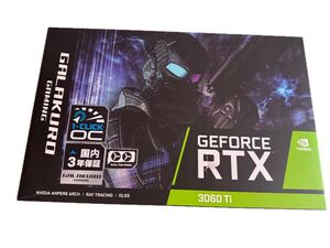 RTX3060ti 2023年6月購入 LHR グラフィックボード GAMING GALAKURO RTX 3年保証内