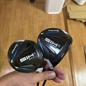 テーラーメイド SIM2MAX フェアウェイウッド 2本セット3W,5W★フレックスS★売り切り!