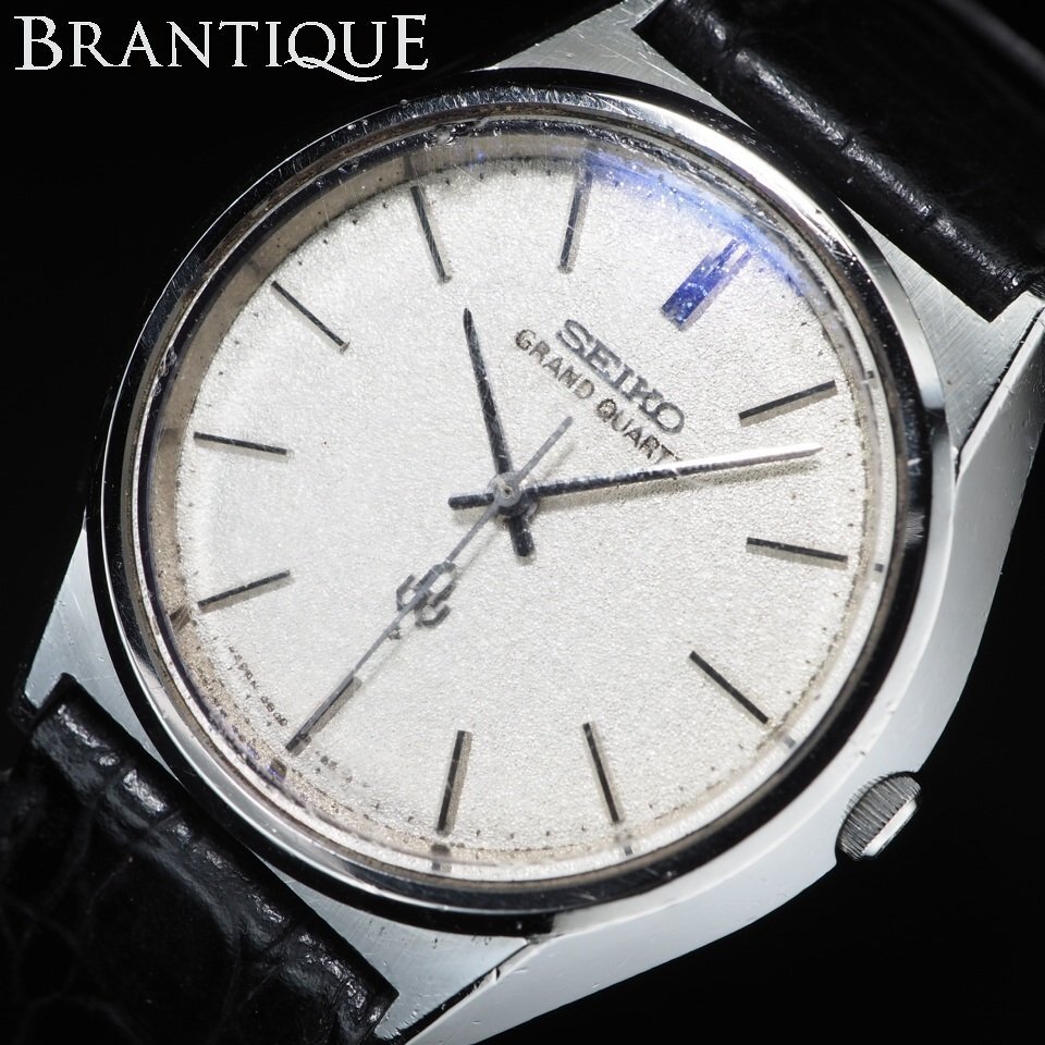 GRAND QUARTZ 腕時計 シルバー　ジャンク Yahoo!オークション -「seiko grand quartz」の落札相場・落札価格