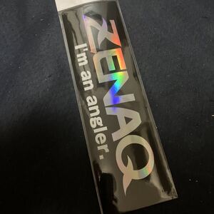 新品 ゼナック ステッカー ブラック 縦7㎝×横22㎝ 1枚 ZENAQ ミュートス100 ミュートスアキュラ100 ミュートスソニオ アキュラ95H