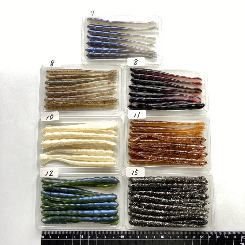 ワーム大量 KEITECH ケイテック ワーム クレイジーフラッパー 2.8インチ 520