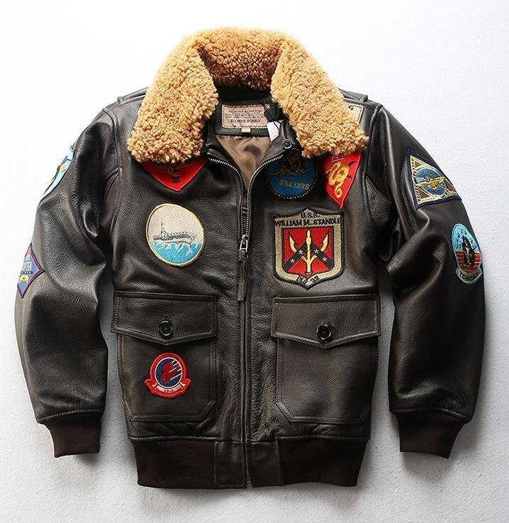 希少★80s 90s★レザー袖 MA-1 フライトジャケット★短丈★緑 黒★M 90's Gleeman 鬼シボ 茶芯 羊革フライトジャケット Lサイズ A-2