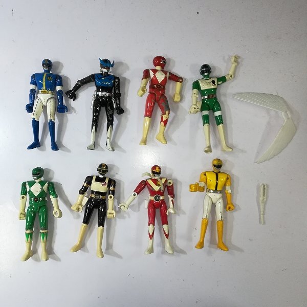 デンジマンフィギュアセット５体と超合金１体 デンジマンフィギュアセット5体と超合金1体