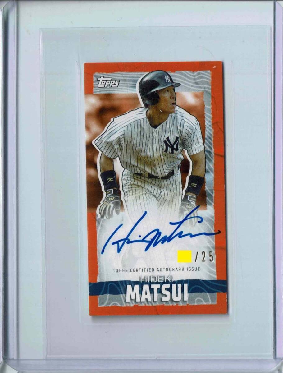 【世界75枚限定】Topps　2021 ヤンキース　松井秀喜　直筆サインカード 世界75枚限定】Topps 2021 ヤンキース 松井秀喜 直筆サイン