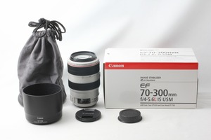 ◆新品同様◆キヤノン Canon EF 70-300mm F4-5.6L IS USM 付属品満載 元箱◇M48111