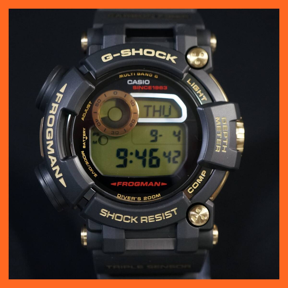 CASIO G-SHOCK フロッグマン ゴールド 珊瑚　新品　1点物 CASIO G-SHOCK フロッグマン ゴールド 珊瑚 新品 1点物 FROGMAN