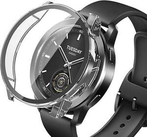 ★Xiaomi Watch S3 対応 ケース 強化ガラスフィルム クリア