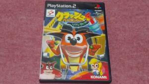◎ PS2 難あり【クラッシュバンディグー 4 さくれつ!魔神パワー!】箱/説明書/動作保証付/2枚までクイックポストで送料185円