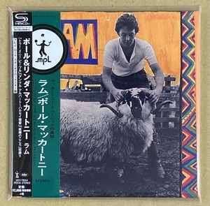 【CD】ポール & リンダ マッカートニー/ラム《紙ジャケット リマスター SHM-CD》PAUL & LINDA MCCARTNEY/RAM