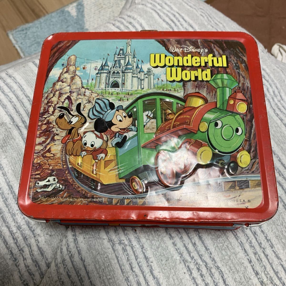 ミッキーマウス　ランチボックス　ヴィンテージ ミッキー ランチボックス ヴィンテージ vintage☆Mickey Mouse