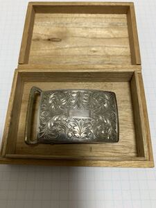ベルトバックル【SILVER】シルバー ヴィンテージ ビンテージ 昭和 レトロ