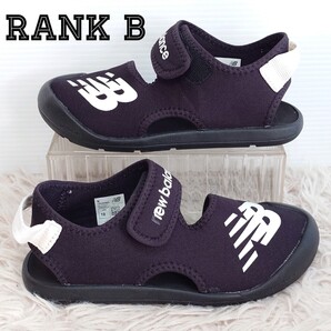 new balance ニューバランス キッズ サンダル 靴 19cm ブラック 黒色