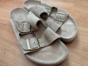 ☆BIRKENSTOCK ビルケンシュトック Arizona アリゾナ サンダル BEAMS 別注 スエード レザー クリーニング済 中古美品!