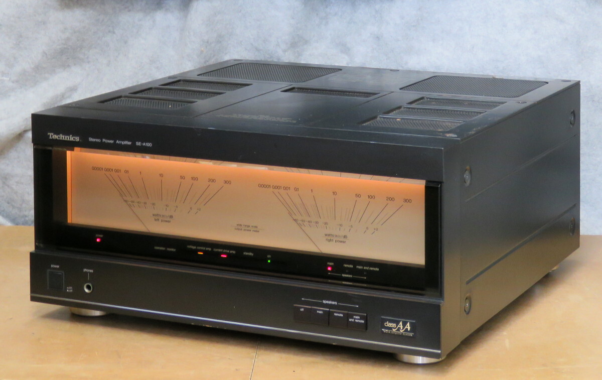 Technics ステレオパワーアンプ SE-A100 Technics ステレオパワーアンプ SE-A100 Technics SE-A100