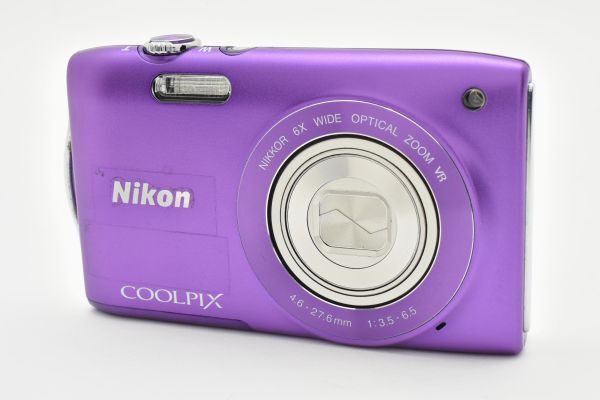 Nikon COOLPIX S3300 パープル コンパクトデジタルカメラ Excellent+++++】Nikon COOLPIX S3300 Compact Digital Purple