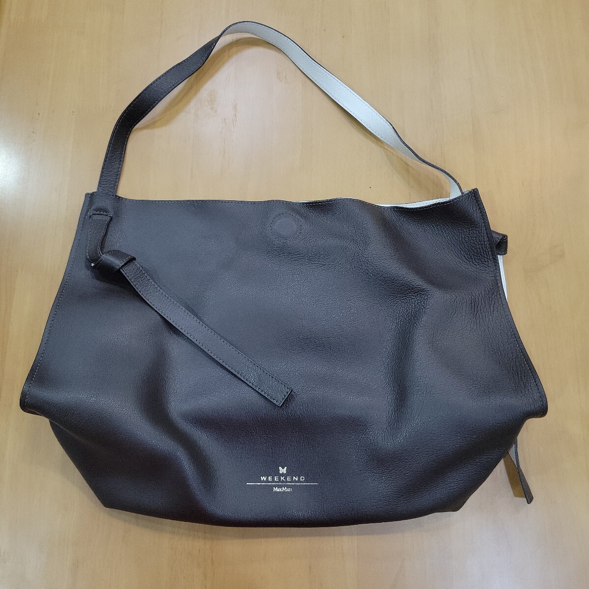 №9053 USED 内側汚れ有 WEELEND MAX MARA ショルダーバ