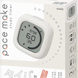 SONIC ソニック ペースメイク スタディータイマー 学習タイマー 時っ感タイマー ラップ機能付 SP-1118【アイボリー】