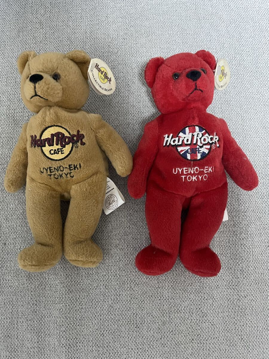 Hard Rock Cafe テディベア 6体セット 日本の【Hard Rock Cafe ハードロックカフェ】テディベアがい