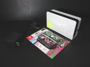 Y502◇ ニンテンドースイッチ スプラトゥーン2 Joy-Con カバー スプラトゥーン3 ドック ACアダプタ付 / 計2点 / 未開封&中古品 / 現状渡し