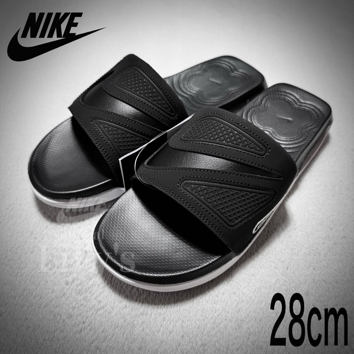 未使用 ナイキ NIKE エアマックス スポーツサンダル 27cm 黒×白 NIKE】 ナイキ W AIRMAX SOL SANDAL ウィメンズ エア マックス