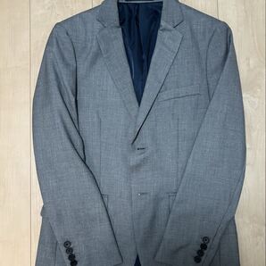 NANO universe ナノユニバース テーラードジャケット ブレザー 2B グレー メンズ サイズ40