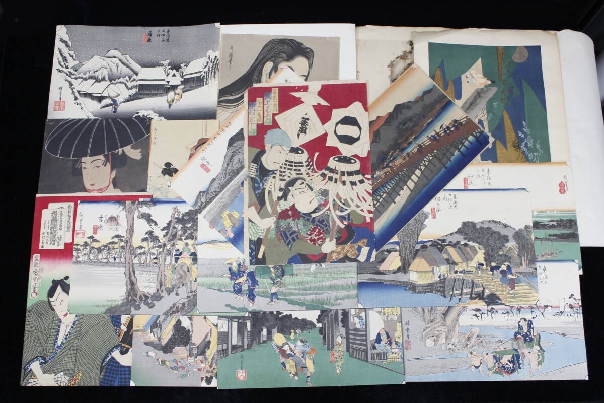 明治　浮世絵木版画　豊原国周印　極上　金瓶楼遊戯　硝子張り図　藍版画　二枚続 明治 浮世絵木版画 豊原国周印 極上 金瓶楼遊戯 硝子張り図 藍