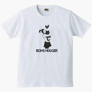【バンクシー白L】5oz爆弾抱える少女Tシャツ面白いおもしろうけるネタプレゼント送料無料・新品